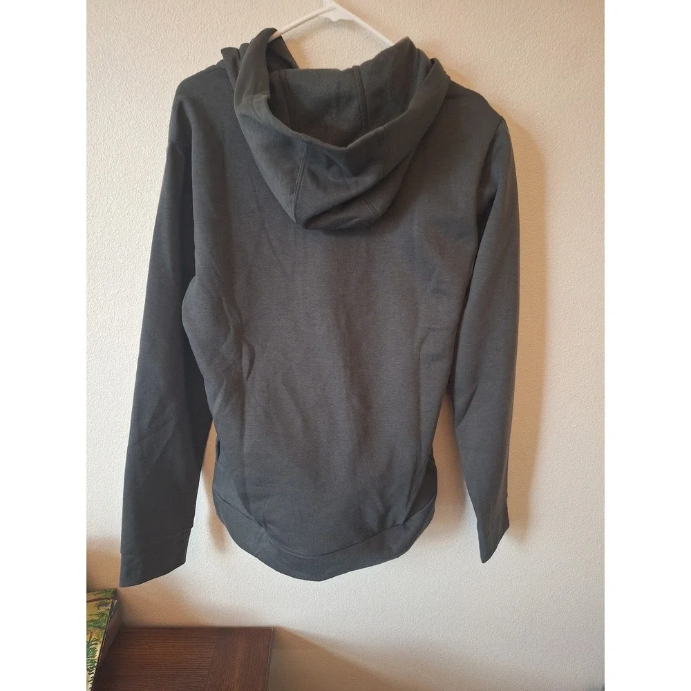 Adidas M Pocket Hoodie Mens Small GRESIX Grey Zippered Chest Pocket IY3369